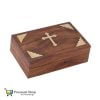 Κουτί για Λείψανο, λιβάνι ή θυμίαμα (ξύλινο με σταυρό)